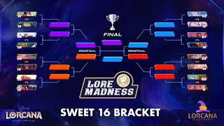 Disney Lorcana - Lore Madness 2023 - Sweet 16 (ft. The Illumiteers)