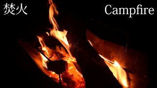 [焚火ASMR]「夜明け前の焚火／Camp Fire before dawn」[No loop]