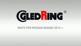 Gumové autokoberce GLEDRING Nissan Qashqai 2014-