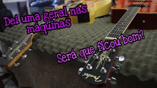 Dei um grau nos dois violões, Takamine e no Fender , ficaram novos como se tivesse na loja