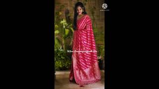 Pure munga crepe leheriya gold and silver weaving saree