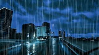 ☔️Highway Drive in Heavy Rain at Dawn😴for #Sleep #Work #Study