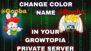 HOW TO CHANGE COLOR NAME IN YOUR GROWTOPIA PRIVATE SERVER [GROWTOPIA]