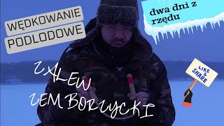 Wędkowanie spod lodu na Zalewie Zemborzyckim