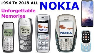 Nokia unforgettable memory - ALL Nokia Mobils 1994 to 2018