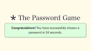 How speedrunners beat The Password Game in 24 seconds