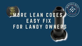 Landy Owners & Lean Codes. A quick fix to a common cause of Lean Codes