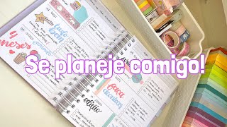 PLAN WITH ME - Capa do mês, hábitos e semana