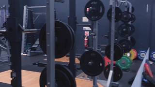 Free 4K Royalty-Free Stock Video: Gym weights and equipment in mirror