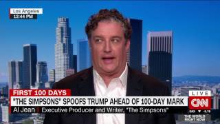 CNN - TWRM - The Simpsons interview - Trump 100 Days