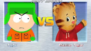 M.U.G.E.N REQUEST | Kyle Broflovski vs Daniel Tiger | South Park vs Daniel Tiger's Neighborhood