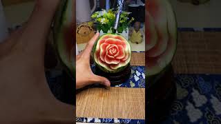 Beautiful Flower - Watermelon Carving