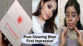 Plum e- luminance Simple Supple Cleaning blam First Impression Honest Review |Hindi| Urvashi kohli