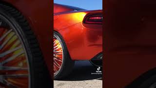 Candy ORANGE DODGE CHARGER ON 30 inch floaters RIMS #BOSSWHIPZ #SHORTS