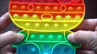 Giant DIY Rainbow Pop it Fidget Training, Play Pop it toys