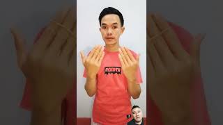 Trik sulap mudah menggunakan karet gelang #funny #shortvideo #magic #sulap #triksulap #trending