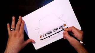 Come disegnare una macchina BMW