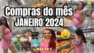 PRIMEIRA COMPRA DO ANO 💸🛒| JANEIRO 2024  + VALOR DA COMPRA 💰