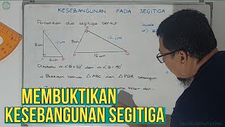 Membuktikan Kesebangunan Segitiga Dari Soal