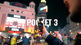 DJI Osmo Pocket 3 Low Light Cinematic Video 10Bit 4K: [MADRID, night]