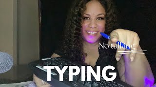 ASMR Rapid Typing Sounds on a Keyboard - No Talking!