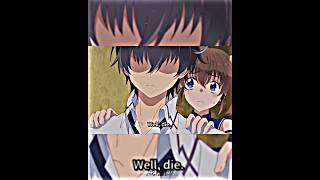 Yogiri Takatou uses instant death to kill three girls while 3v3 #instantdeath #anime