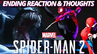 Marvel's Spider-Man 2 Ending REACTION - SO MANY THINGS TO LOOK FORWARD TO AND IT'S GAME OF THE YEAR!