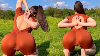 YOGA OUTSIDE | Mirra VS Worm 🪱 | Who Won?! 😱 My Most Hilarious Video 🤣#contortion#yoga#yoga