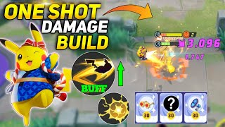 Try This One Shot Damage Build For Electro Ball and Volt Tackle! Pikachu Best Build