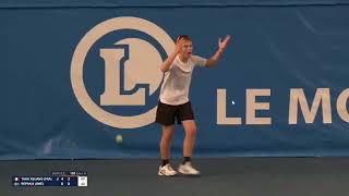 13yo William Repakis DQ'ed for flipping off the umpire! - Les Petit As Tennis