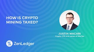 How is crypto mining taxed w/ Justin Macari