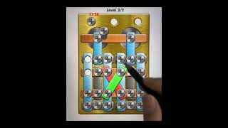 Screw Pin Puzzle game ads '6' Easy first level