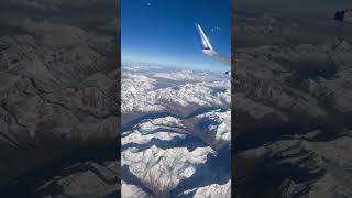 Epic Delhi to Leh Flight View! 🛫 Mesmerizing Aerial Shots of the Himalayas #DelhiToLeh #flightview