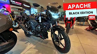 New Tvs Apache RTR 160 2V All Black 2024 Model Launch With Latest Update Full Review | MotoPreach