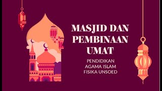 Masjid dan Pembinaan Umat