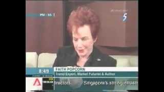 Faith Popcorn and Martin Lindstorm on TV in Singapore