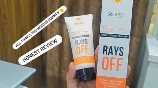 #zoush Ray's off sun protection review#foryou#best sunscreen in Pakistan#skincare#mineral sunscreen