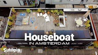 The family living in a houseboat