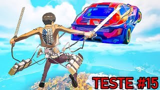 TESTES QUE VOCÊ QUER VER COM O ITEM MÍTICO DO FORTNITE! (ATTACK ON TITAN X FORTNITE!)