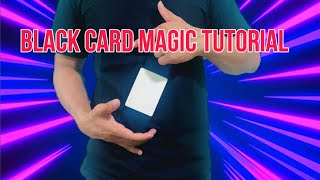 Black Card Magic Tutorial Easy