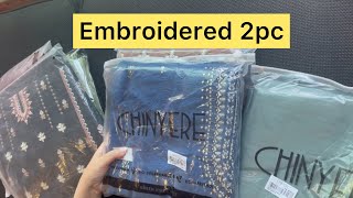 Original Chinyere Winter Embroidered Articles Available in very cheap prices/WhatsApp 03212505152