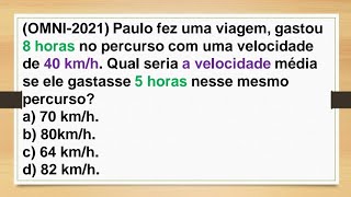 REGRA DE TRÊS SIMPLES - #3 QUESTÃO DE CONCURSO 2021