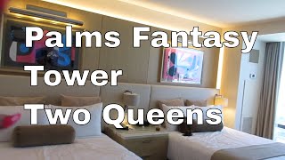 Palms Fantasy Tower Two Queen | Las Vegas Room Tour 2022