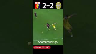 GOAL SHOMURODOV | Genoa 2-2 Hellas Verona #football #shorts #tiktok #soccer