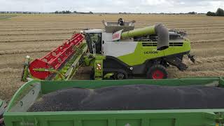 Claas Lexion 770 35 FT Header, Swinefleet & OSR 2020, Claas Scorpion 740 and Fendt 724 & John Deere.