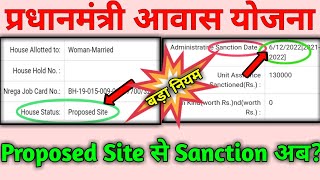 Pm awas Yojana proposed Site की समस्या दूर ऐसे करें | Pm Awas Yojana Proposed Site to house sanction