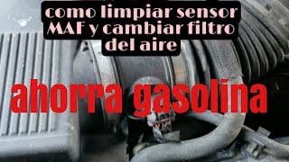 cómo ahorra gasolina mantenimiento sensor maf