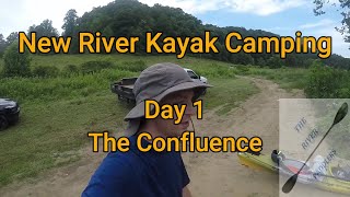 New River Kayak Camping Day 1. The confluence