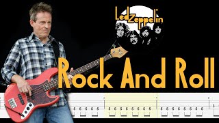 Led Zeppelin - Rock and Roll (Bass Tabs & Notation) By Chami's Bass