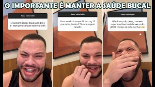 Thomas Santana lendo coisas sem acreditar no que está lendo | Stories do Thominhas